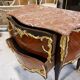 Jumping Commode in Marquetry and Gilded Bronzes Attributed to the House of Millet, 19th Century