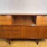 Mid Century Retro Vintage Teak Sideboard 1960 Bureau Flap + Cocktail Bar