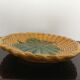 Vallauris' yellow and green ceramic plate