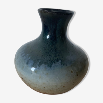 Vase en céramique bleu