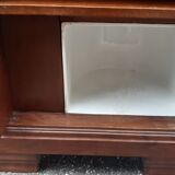 Art Deco bedside tables carved wood and marble 1930