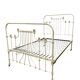 Vintage French cast iron bed: headboard and footboard frame