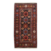 Tapis kazak caucasien – noué main – 243 x 140 cm