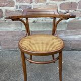 Viennese curved wood armchair Fischel circa 1920