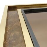 Miroir en laiton gravé  108x108cm