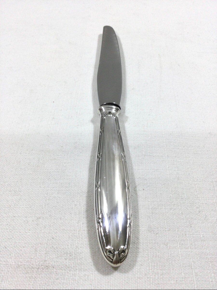 Christofle - Cross ribbon entremet knives