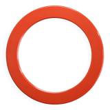 1970s Round Italian Mirror