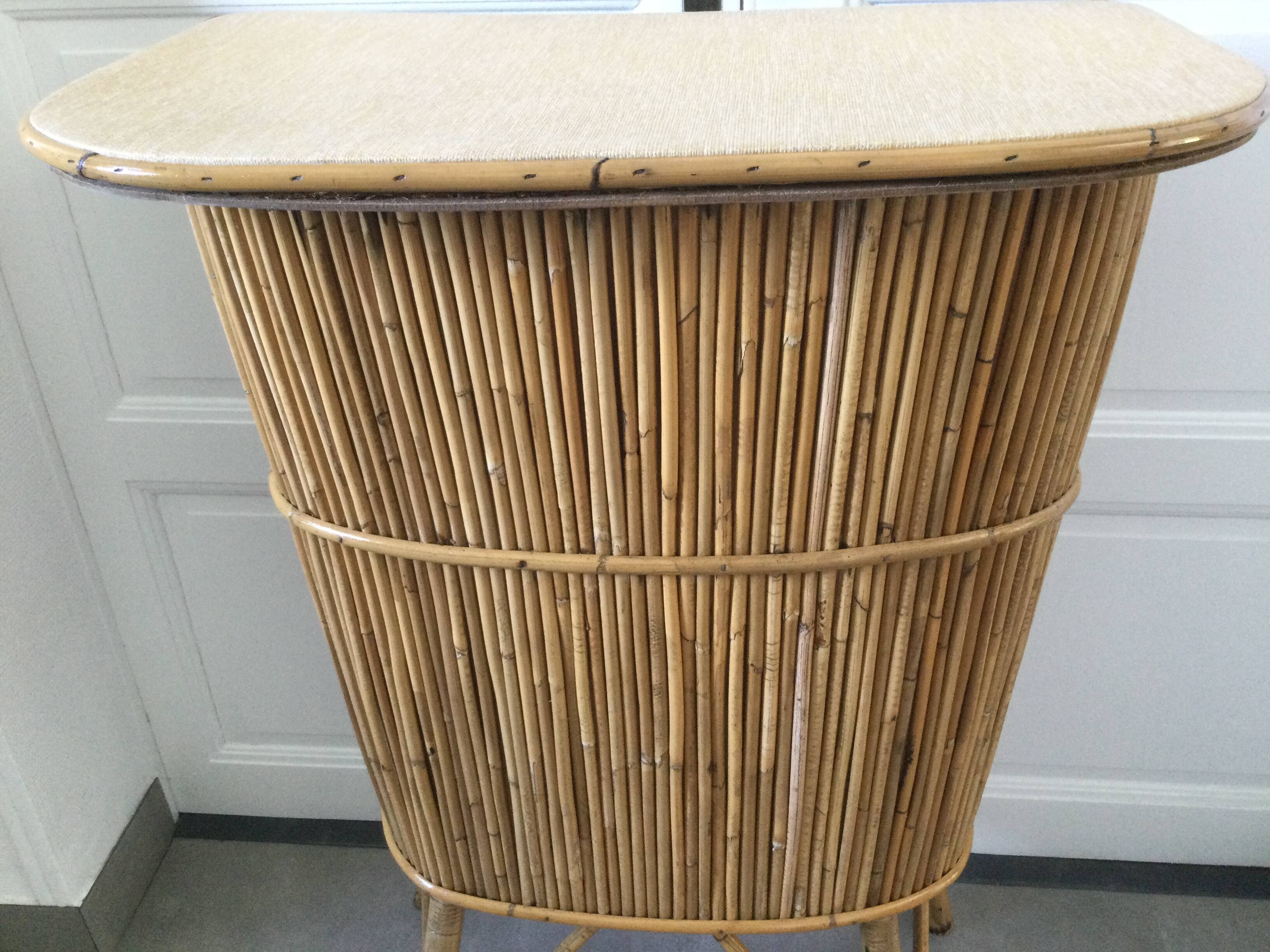 Vintage bamboo/rattan bar circa 1960