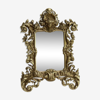 Table mirror in Gilded Bronze, Napoleon III period – 2nd part XIXth