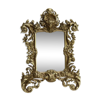 Table mirror in Gilded Bronze, Napoleon III period – 2nd part XIXth