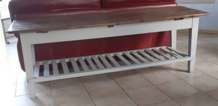 Very old entrance bench large coffee table console