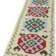 Turkish Handwoven Vintage Herki Kilim 85 cm x 375 cm
