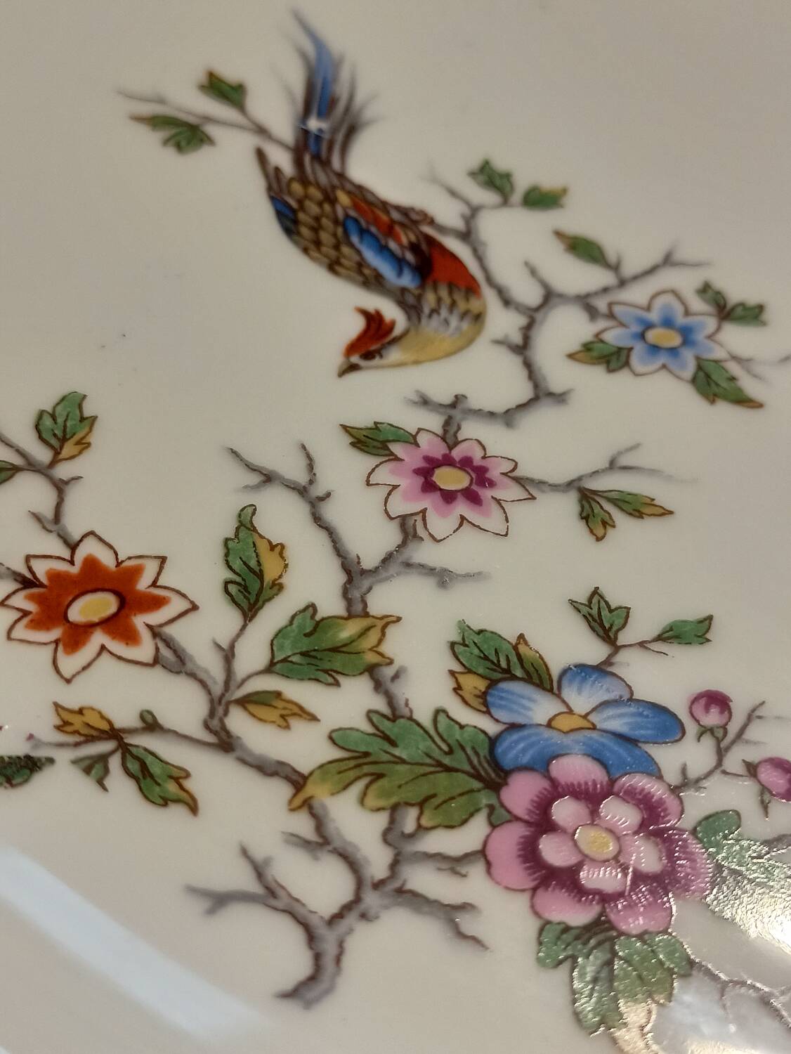 Oval Limoges porcelain dish