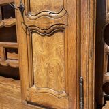 18th century - Bressan sideboard with elm burl clock