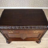 Early-20th Century Oak Commode in Brown with Drawers, 1930s