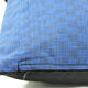 Blue hand-woven cushion cover
