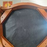 superb set of (8/10) Louis XV chairs in solid cherry with burgundy velvet