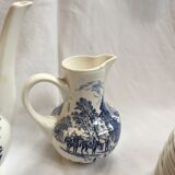 GIen porcelain coffee service, blue décor