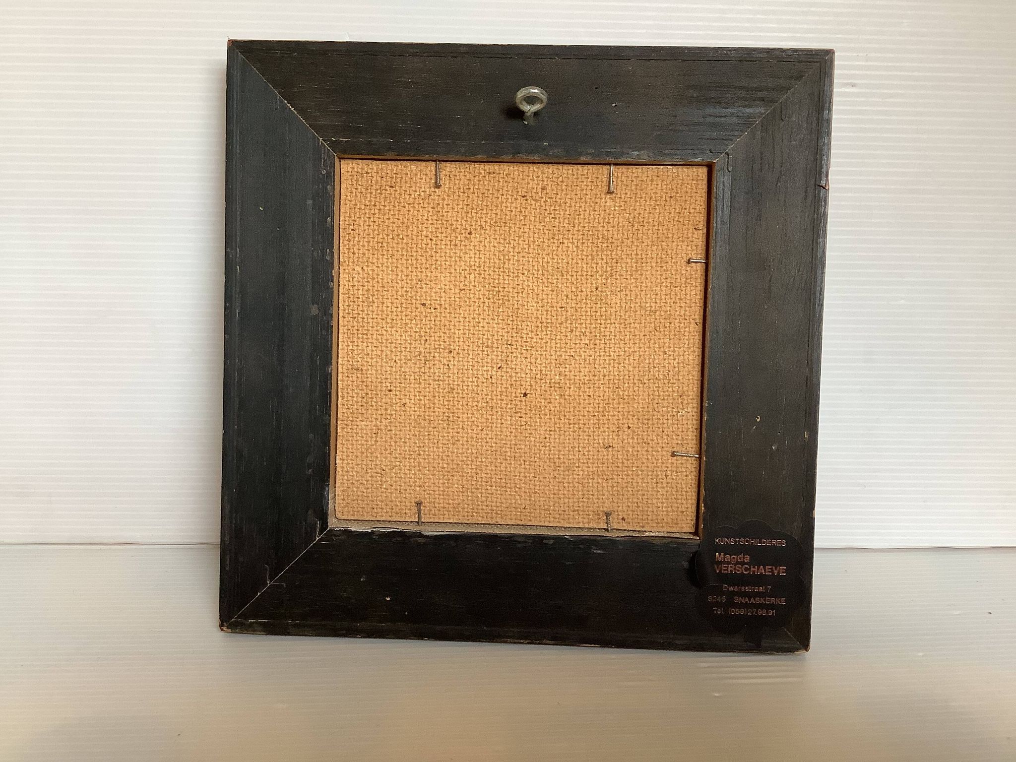 Peinture à l'huile sur isorel "épis de blé" de Magda Verschaeve