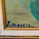 Bouquet of flowers signed Alberto
