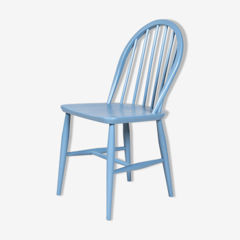 Vintage Windsor chair in blue by Lucian Ercolani for Ercol, 1960