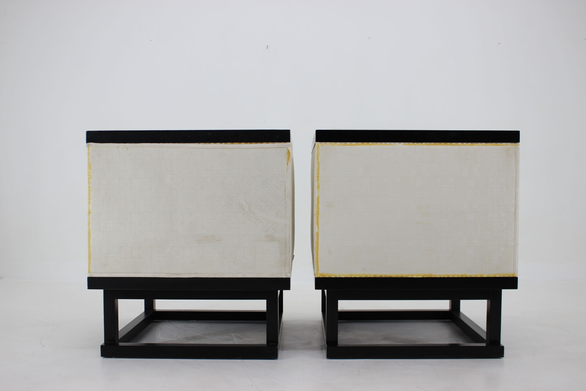 Josef Hoffmann Pair of Cabinet Chairs by Wittmann, Austria