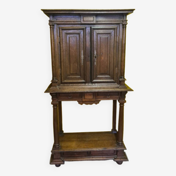 Meuble de Table Antique en Chêne, France, en partie 18ème Siècle