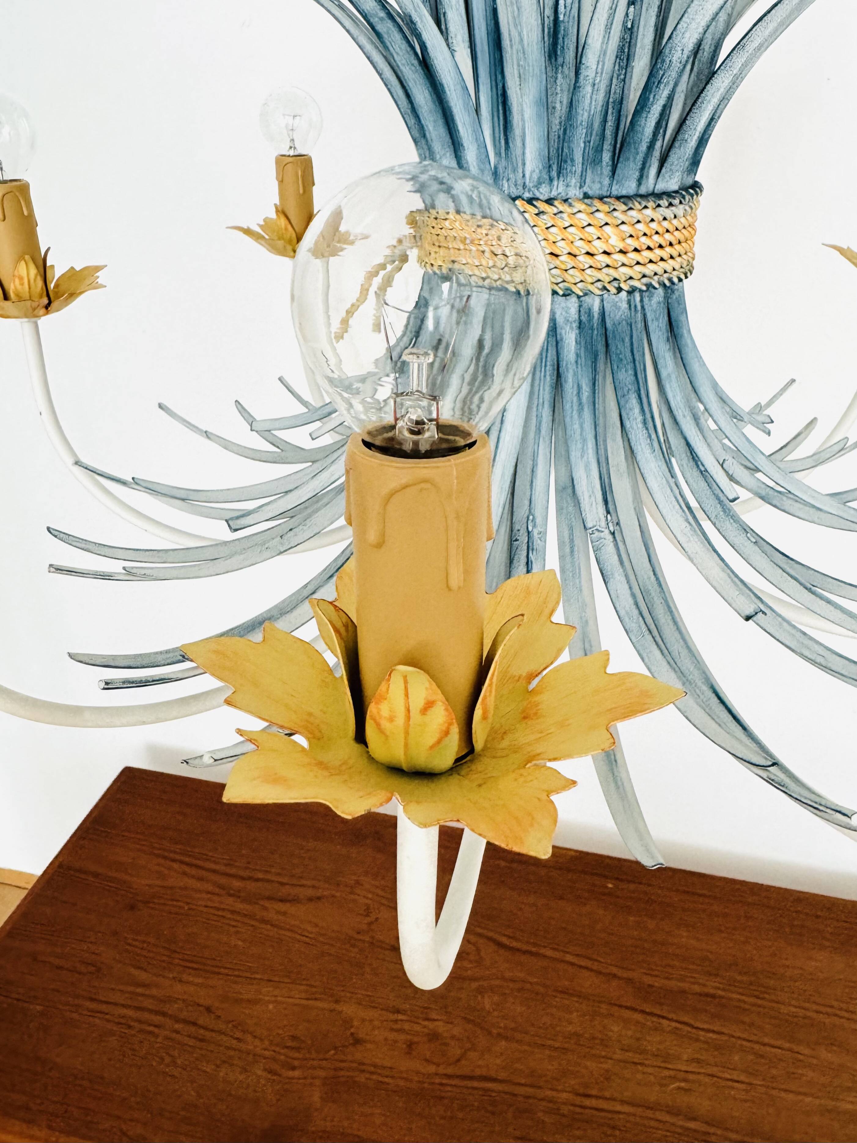 Large Italian Hollywood Regency Chandelier by Hans Kögl