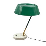 Mid-century green table lamp, Stilux Milano Italy, 1960s