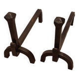 Wrought iron log holders