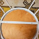 Garden armchair or terrace wrought iron white Montmartre style 60 year