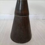 Pair of industrial stools foot in copper metal