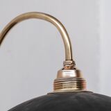 Antique brass and mercury glass wall light (19 available)