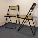 Pair of Italian folding chairs