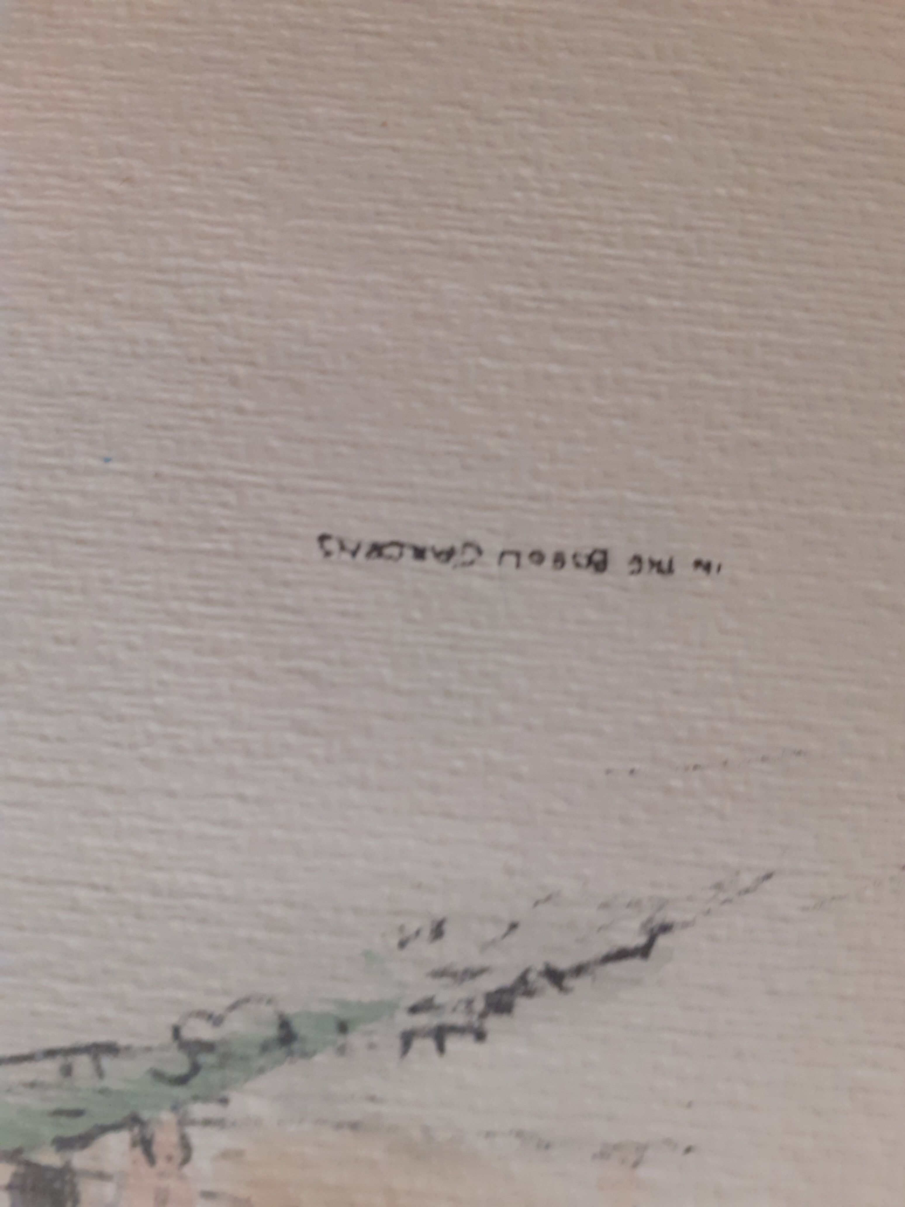 Duo of drawings Florence Italy