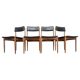 Set of Four Rare Midcentury Dining Chairs, Denmark, 1970s