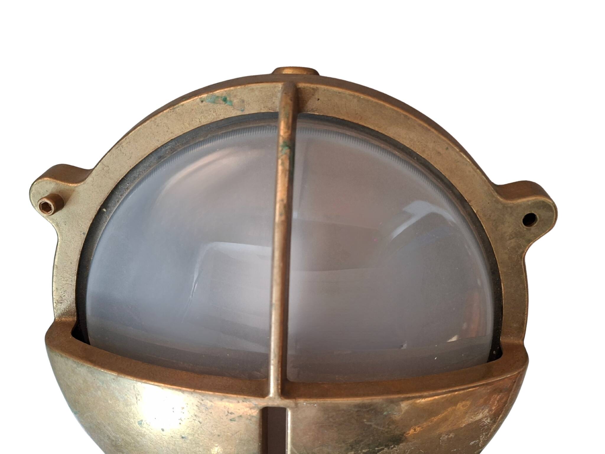 Lampada a Paratia Nautica Vintage in Ottone Massiccio – Stile Industriale A