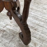 19th century oak pedestal console