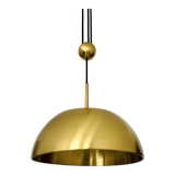 Breathtaking Brass Pendant Lamp with Counterweight by Florian Schulz