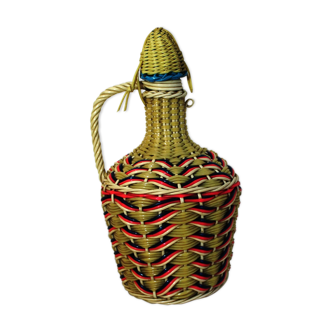 Demijohn soubidou beige and multicolored