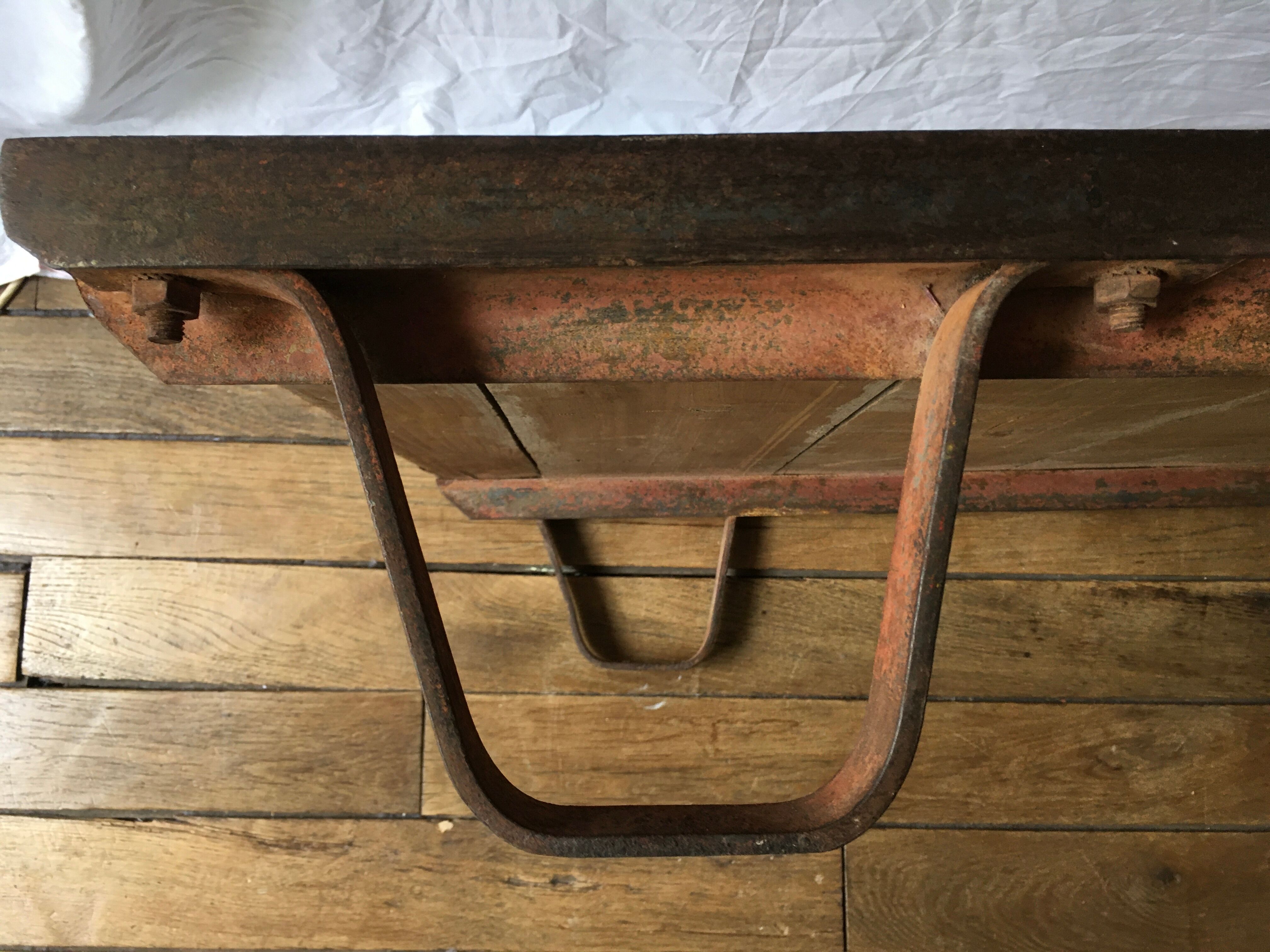 Industrial coffee table