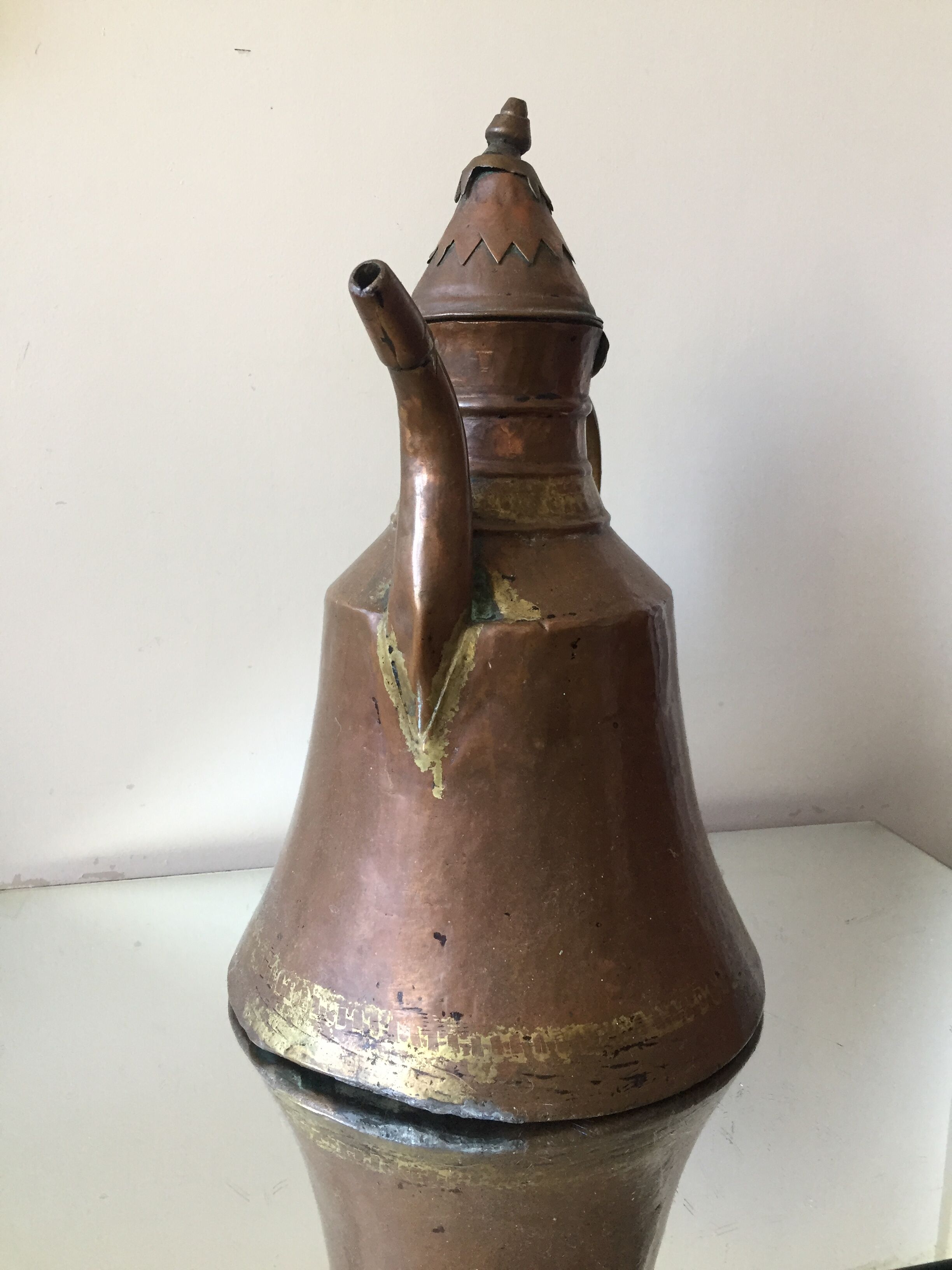 Islamit art ottoman copper ewer