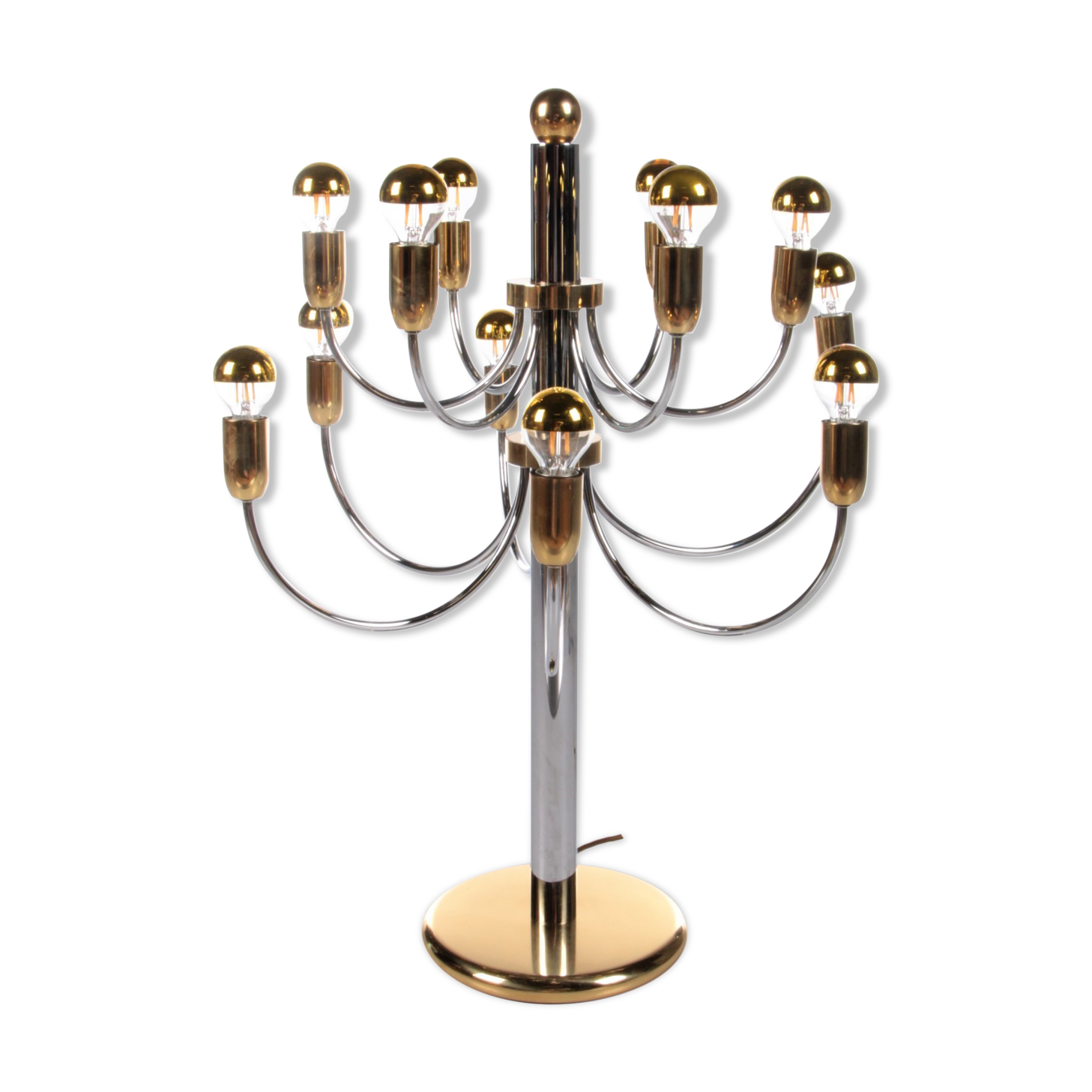 Lampe de table italienne vintage Hollywood Regency, 1960