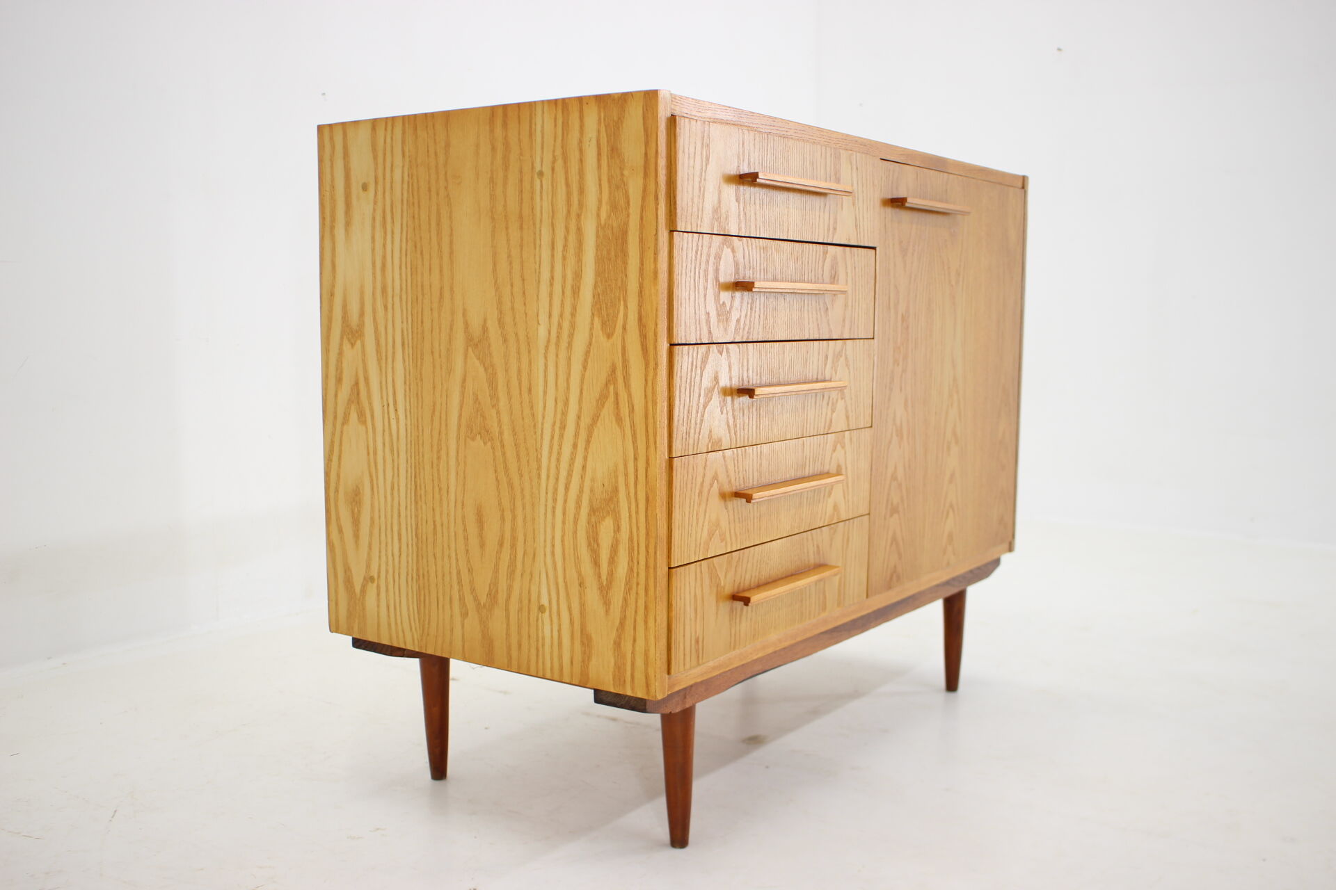 1970s Maple Cabinet or Chest Of Drawers, Czechoslovakia