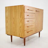 1970s Maple Cabinet or Chest Of Drawers, Czechoslovakia