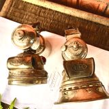 2 Acetylene Luxor and Vita carbide bike lamps