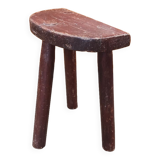 Farm tripod stool in rustic country fir
