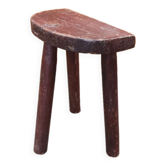 Farm tripod stool in rustic country fir
