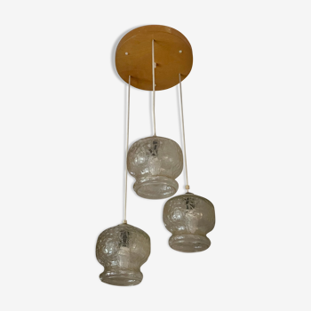 Suspension with three glass globes from the 1980s