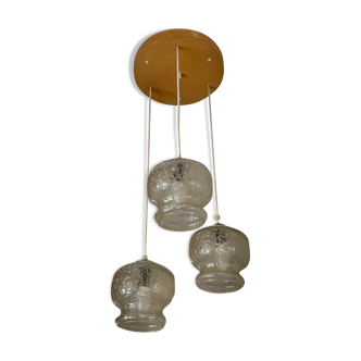 Suspension with three glass globes from the 1980s